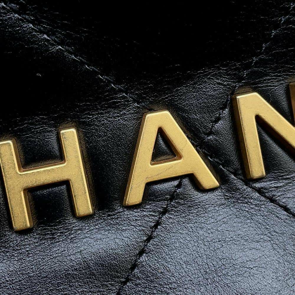 シャネル ハンドバッグ CHANEL 22 ミニ ココマーク シャイニーカーフレザー AS3980 CHANEL 2wayショルダーバッグ 黒