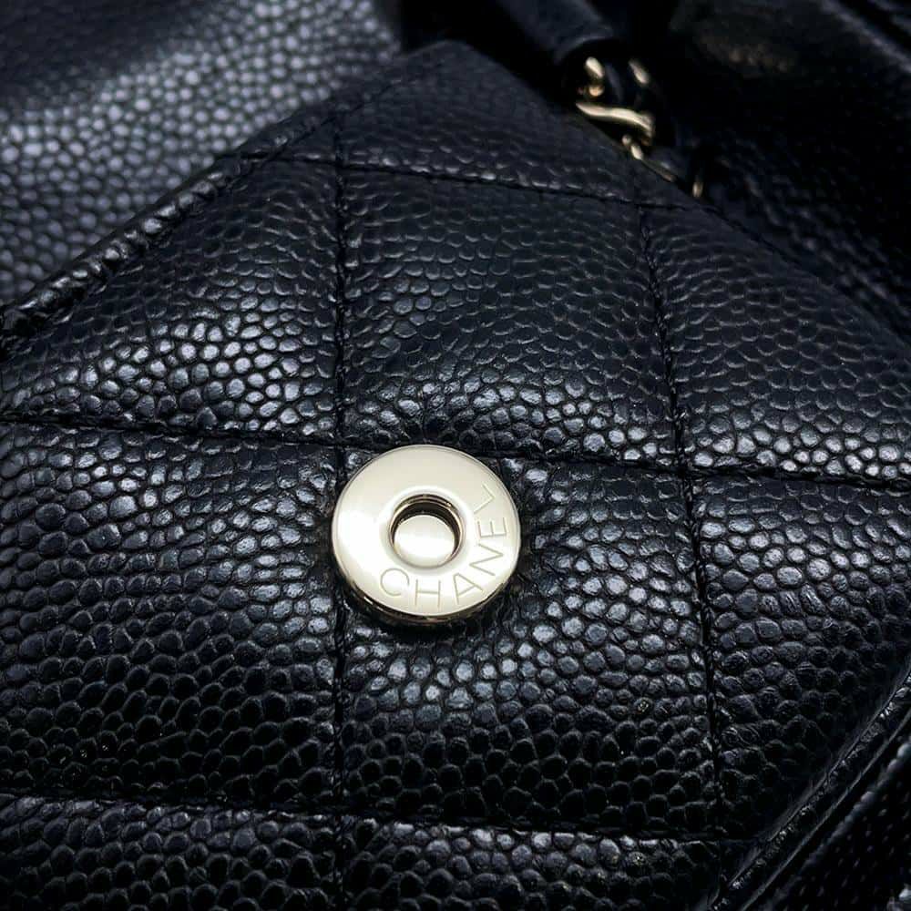 シャネル リュック マトラッセ ココマーク キャビアスキン AS3787 CHANEL バックパック バッグ 黒