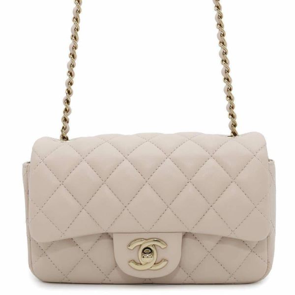 シャネル チェーンショルダーバッグ ミニマトラッセ ココマーク ラムスキン AS5219 CHANEL フラップ バッグ