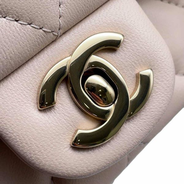 シャネル チェーンショルダーバッグ ミニマトラッセ ココマーク ラムスキン AS5219 CHANEL フラップ バッグ