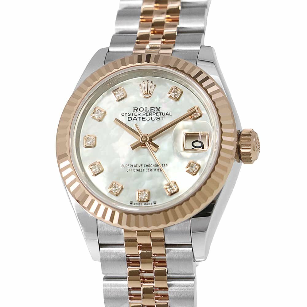 ロレックス デイトジャスト 279171 ROLEX 腕時計 レディース ホワイトシェル文字