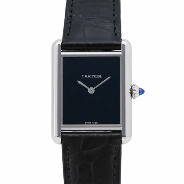 カルティエ タンク マスト ドゥ カルティエ ウォッチ LM WSTA0072 Cartier 腕時計 黒文字盤