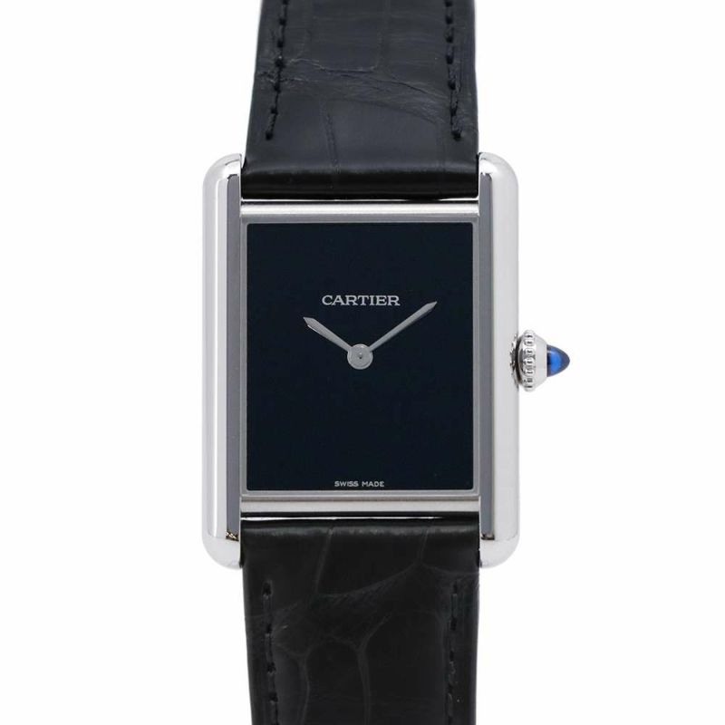 カルティエ タンク マスト ドゥ カルティエ ウォッチ LM WSTA0072 Cartier 腕時計 黒文字盤