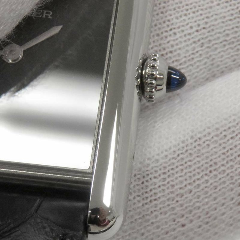 カルティエ タンク マスト ドゥ カルティエ ウォッチ LM WSTA0072 Cartier 腕時計 黒文字盤