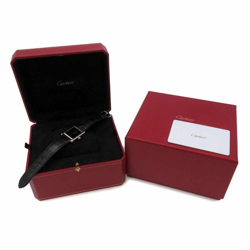 カルティエ タンク マスト ドゥ カルティエ ウォッチ LM WSTA0072 Cartier 腕時計 黒文字盤