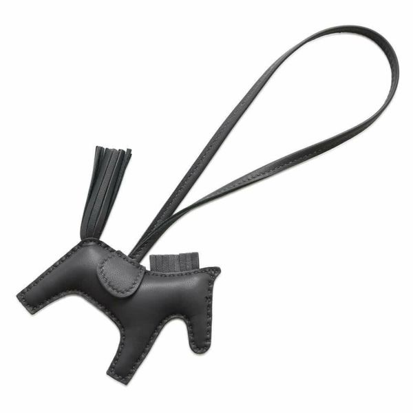 エルメス バッグチャーム ロデオ PM アルドワーズ ラムスキン W刻印 HERMES チャーム