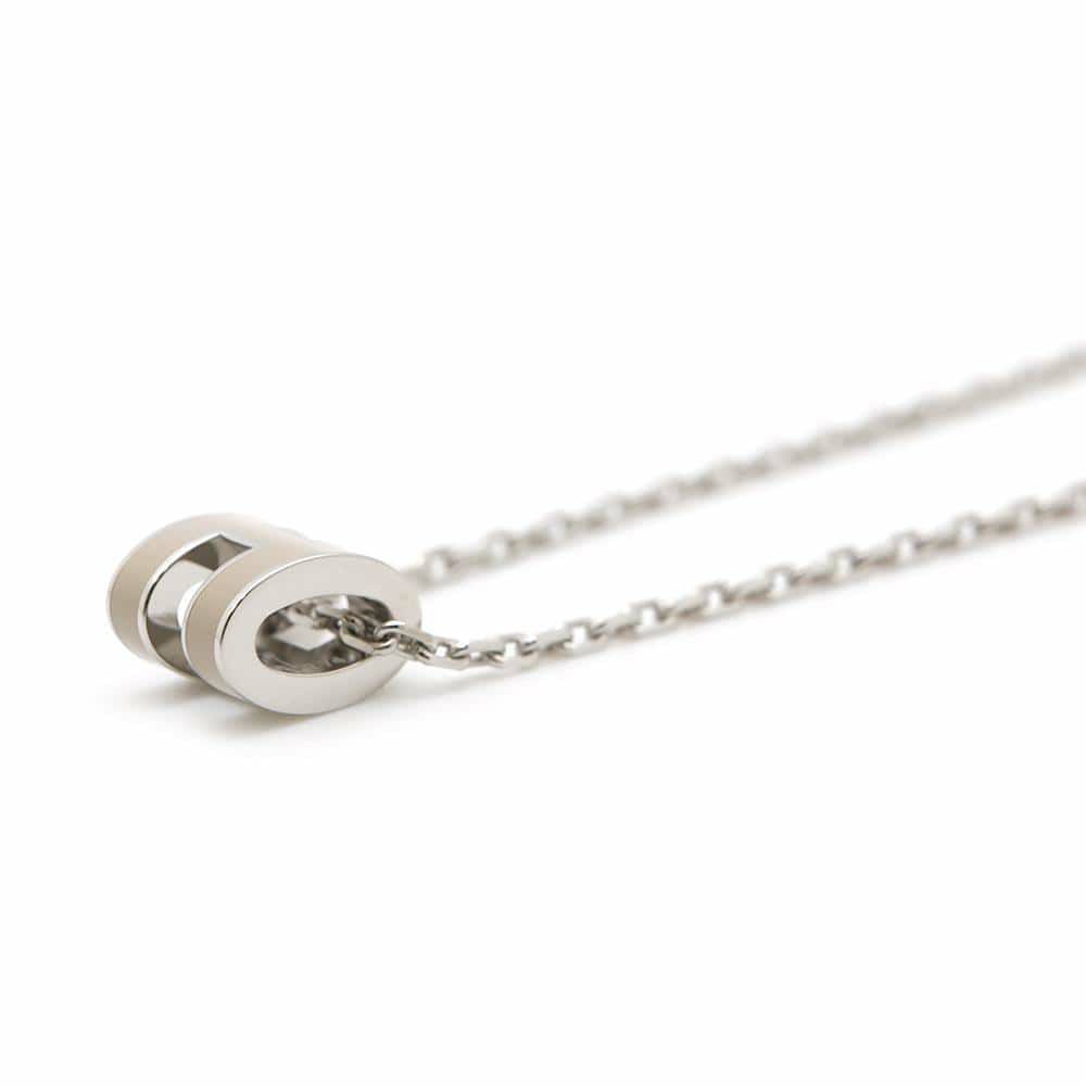 エルメス ネックレス ミニ・ポップアッシュ マロングラッセ/シルバー金具 HERMES アクセサリー