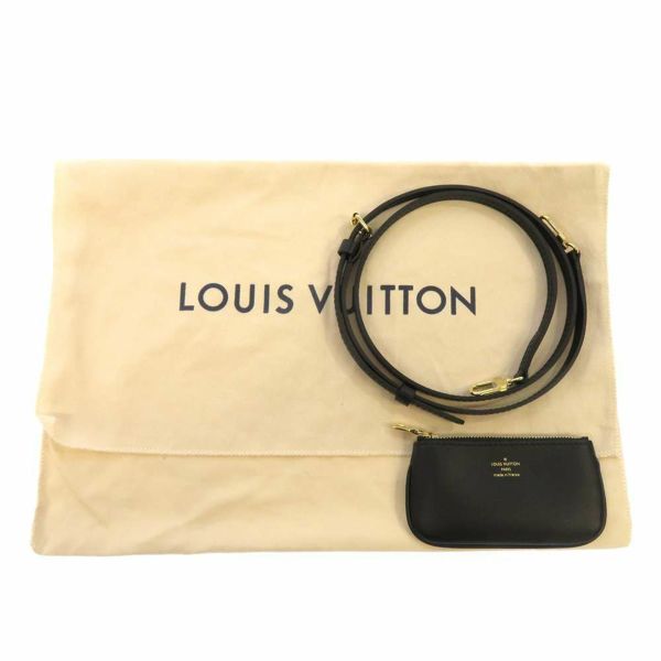 ルイヴィトン ショルダーバッグ コットン/レザー ナノ・バゲット M82418 LOUIS VUITTON ベージュ/ノワール