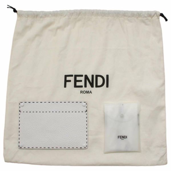 フェンディ ハンドバッグ ピーカブー アイシーユー セレリア 8BN321 FENDI 2wayショルダーバッグ 白 黒