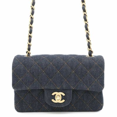 シャネル チェーンショルダーバッグ ココマーク デニム A69900 CHANEL ミニ フラップ バッグ 安心保証