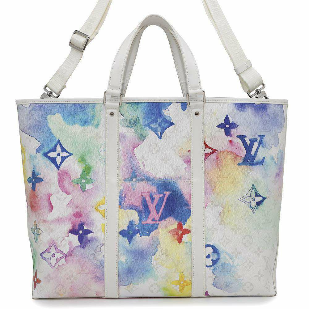 ルイヴィトン トートバッグ ウォーターカラー・モノグラム ウィークエンド・トートGM M45754 2wayショルダーバッグ