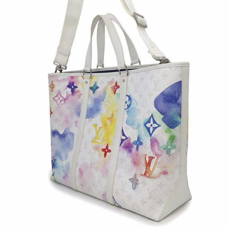 ルイヴィトン トートバッグ ウォーターカラー・モノグラム ウィークエンド・トートGM M45754 2wayショルダーバッグ