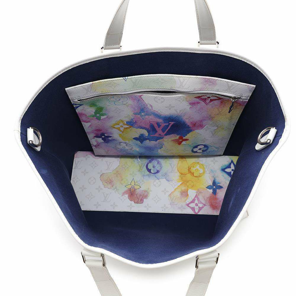 ルイヴィトン トートバッグ ウォーターカラー・モノグラム ウィークエンド・トートGM M45754 2wayショルダーバッグ