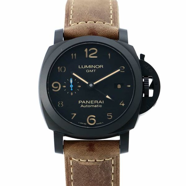 パネライ ルミノールGMT U番 PAM01441 PANERAI 腕時計 黒文字盤