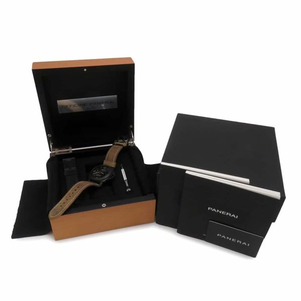 パネライ ルミノールGMT U番 PAM01441 PANERAI 腕時計 黒文字盤