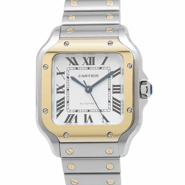カルティエ サントス ドゥ カルティエ MM W2SA0016 Cartier 腕時計 オパライン文字盤