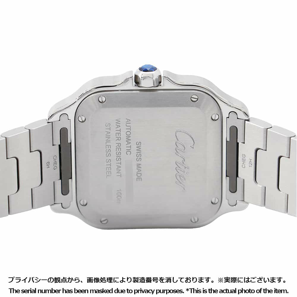 カルティエ サントス ドゥ カルティエ MM W2SA0016 Cartier 腕時計 オパライン文字盤