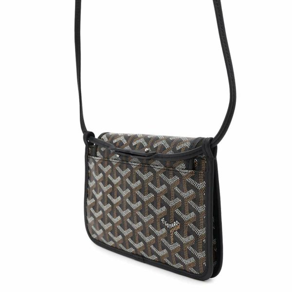 ゴヤール ショルダーバッグ プリュメ ポーチウォレット PVC PLUMETPMLTY01CL01P GOYARD ミニバッグ 黒