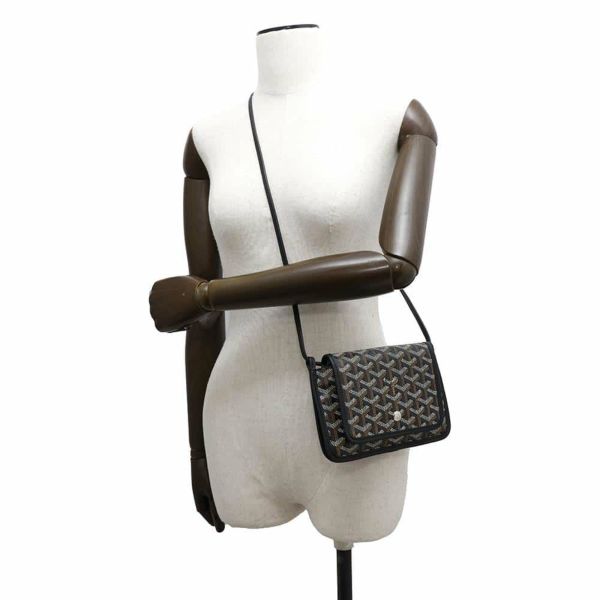 ゴヤール ショルダーバッグ プリュメ ポーチウォレット PVC PLUMETPMLTY01CL01P GOYARD ミニバッグ 黒