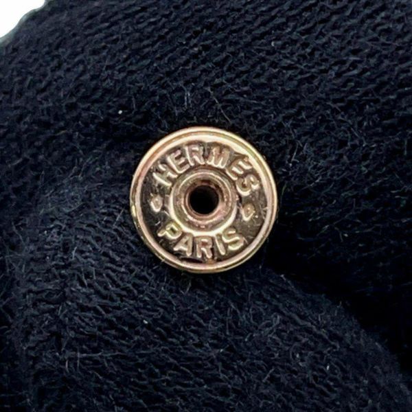 エルメス ピアス ポップアッシュ ブラック/ピンクゴールド金具 Hモチーフ HERMES Pop H ポップH  黒