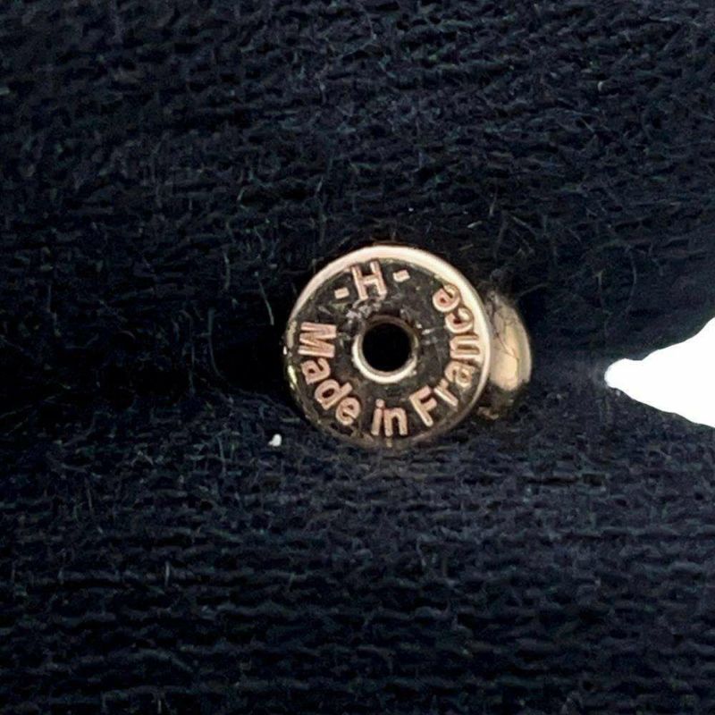 エルメス ピアス ポップアッシュ ブラック/ピンクゴールド金具 Hモチーフ HERMES Pop H ポップH  黒