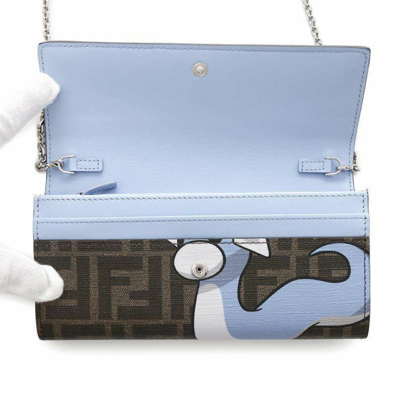 フェンディ チェーンウォレット ポケモンコラボ ズッカ ミニリュウ BM0365 FENDI 財布 ポケットモンスター