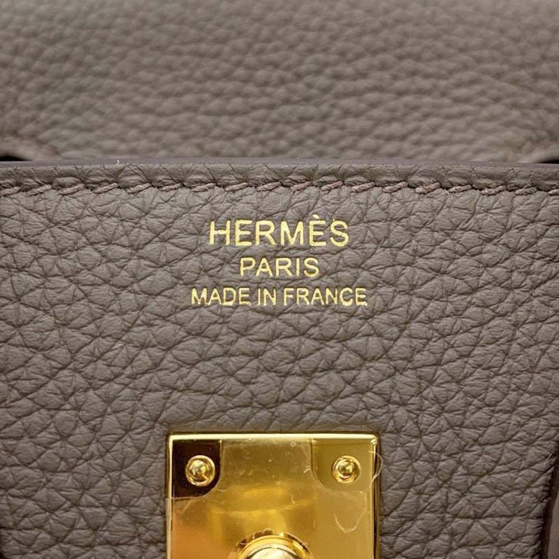 エルメス バーキン25 エタン/ゴールド金具 トゴ W刻印 HERMES Birkin ハンドバッグ