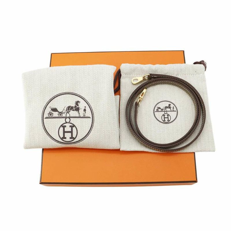 エルメス ハンドバッグ ミニケリードゥ 外縫い エトゥープ/ゴールド金具 エプソン W刻印 2wayショルダー