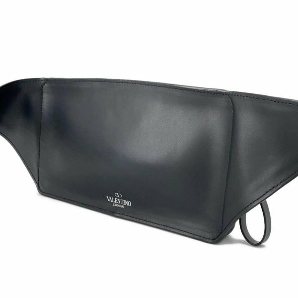 ヴァレンティノ・ガラヴァーニ ボディバッグ VLTN レザー UY0B0719WJW VALENTINO ウエストバッグ 黒