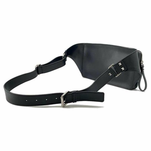 ヴァレンティノ・ガラヴァーニ ボディバッグ VLTN レザー UY0B0719WJW VALENTINO ウエストバッグ 黒