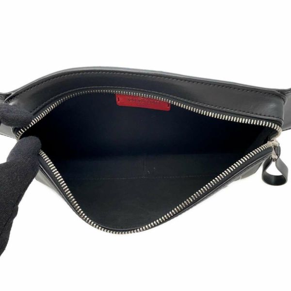 ヴァレンティノ・ガラヴァーニ ボディバッグ VLTN レザー UY0B0719WJW VALENTINO ウエストバッグ 黒