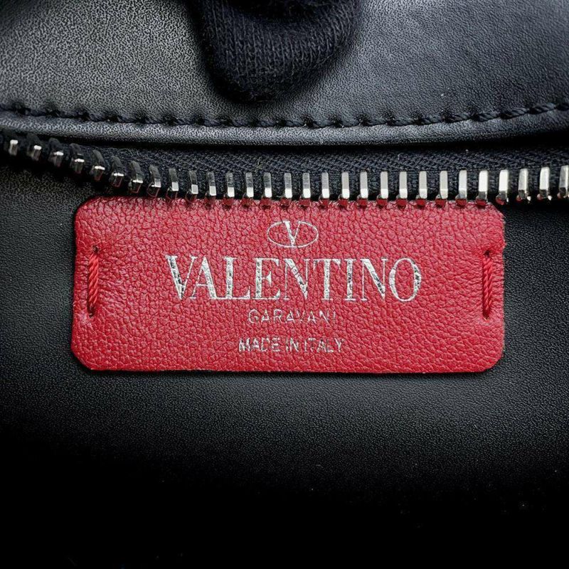 ヴァレンティノ・ガラヴァーニ ボディバッグ VLTN レザー UY0B0719WJW VALENTINO ウエストバッグ 黒