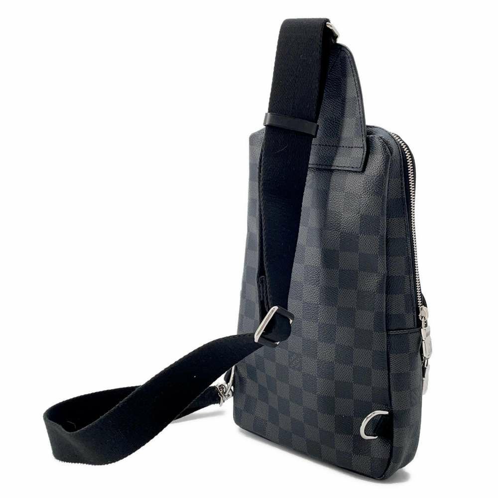 ルイヴィトン ボディバッグ ダミエ・グラフィット アヴェニュー・スリングバッグ N41719 LOUIS VUITTON 黒 ブラック