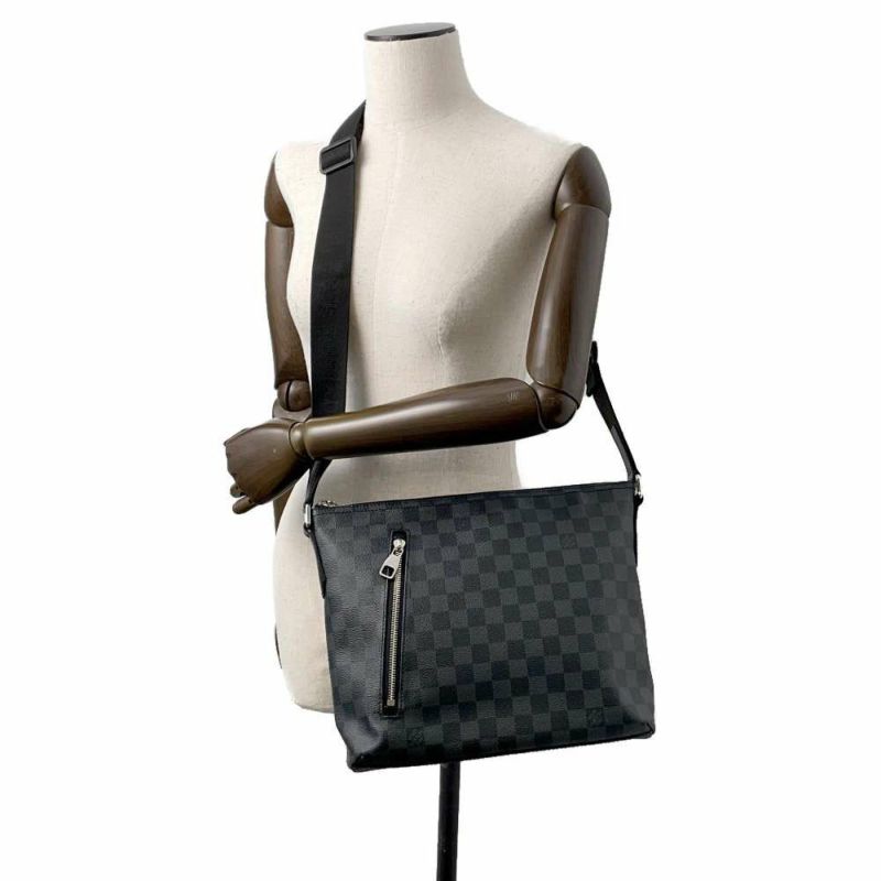 ルイヴィトン ショルダーバッグ ダミエ・グラフィット ミックPM N41211 LOUIS VUITTON ヴィトン メンズ ブラック 黒