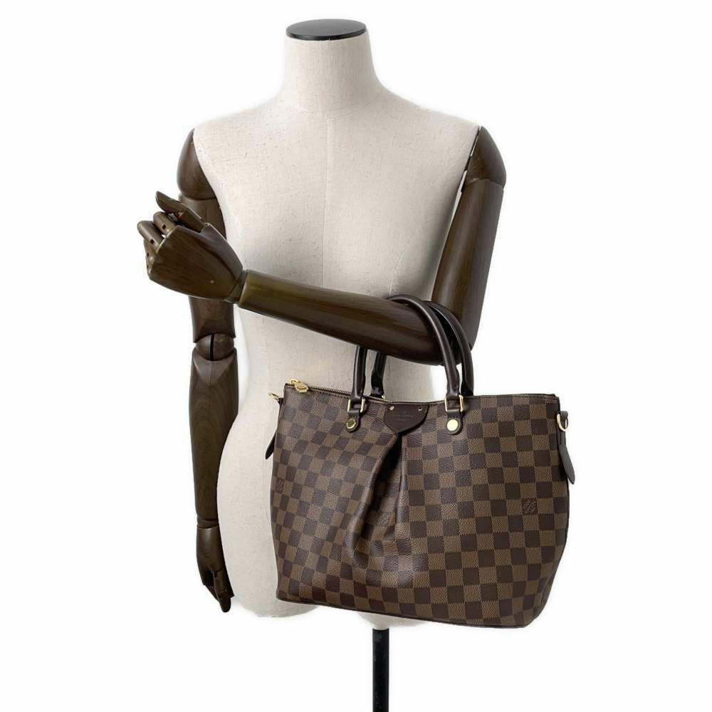 ルイヴィトン ハンドバッグ ダミエ・エベヌ シエナMM N41546 LOUIS VUITTON ヴィトン バッグ 2wayショルダーバッグ