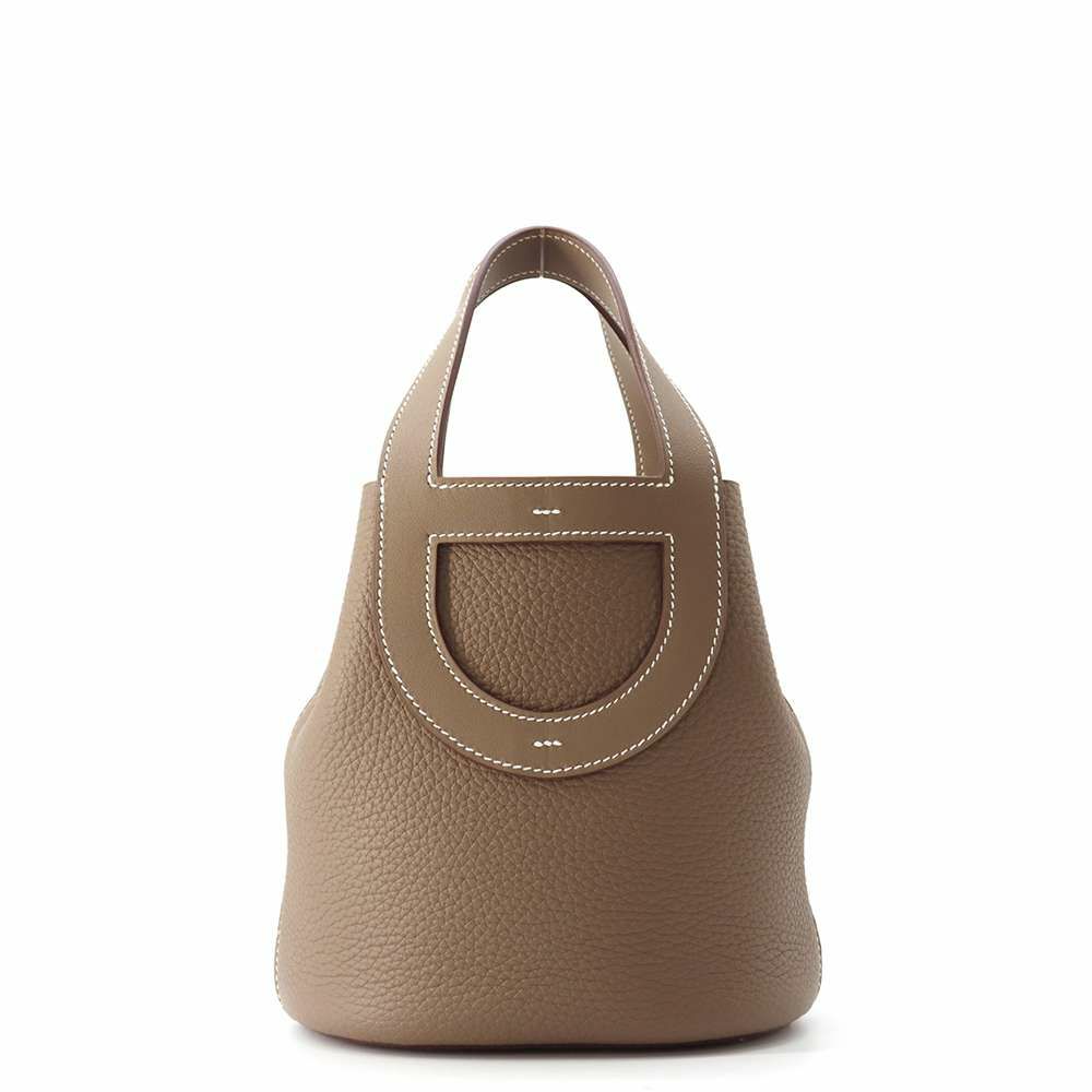 エルメス トートバッグ インザループ 18 エトゥープ/シルバー金具 トリヨンクレマンス/スイフト B刻印