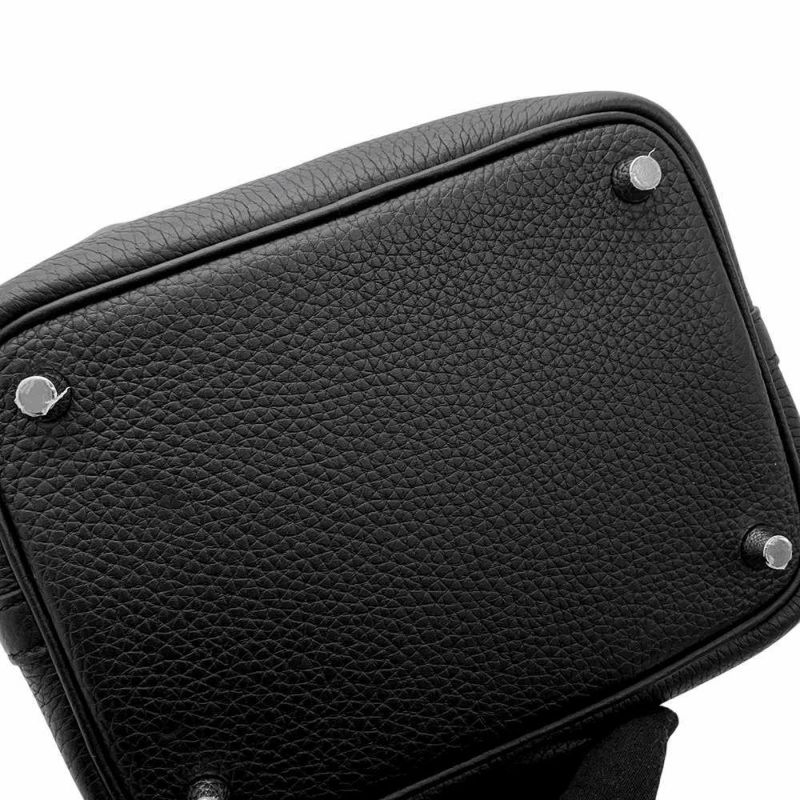 エルメス ハンドバッグ ピコタンロックPM ブラック/シルバー金具 トリヨンクレマンス B刻印 黒