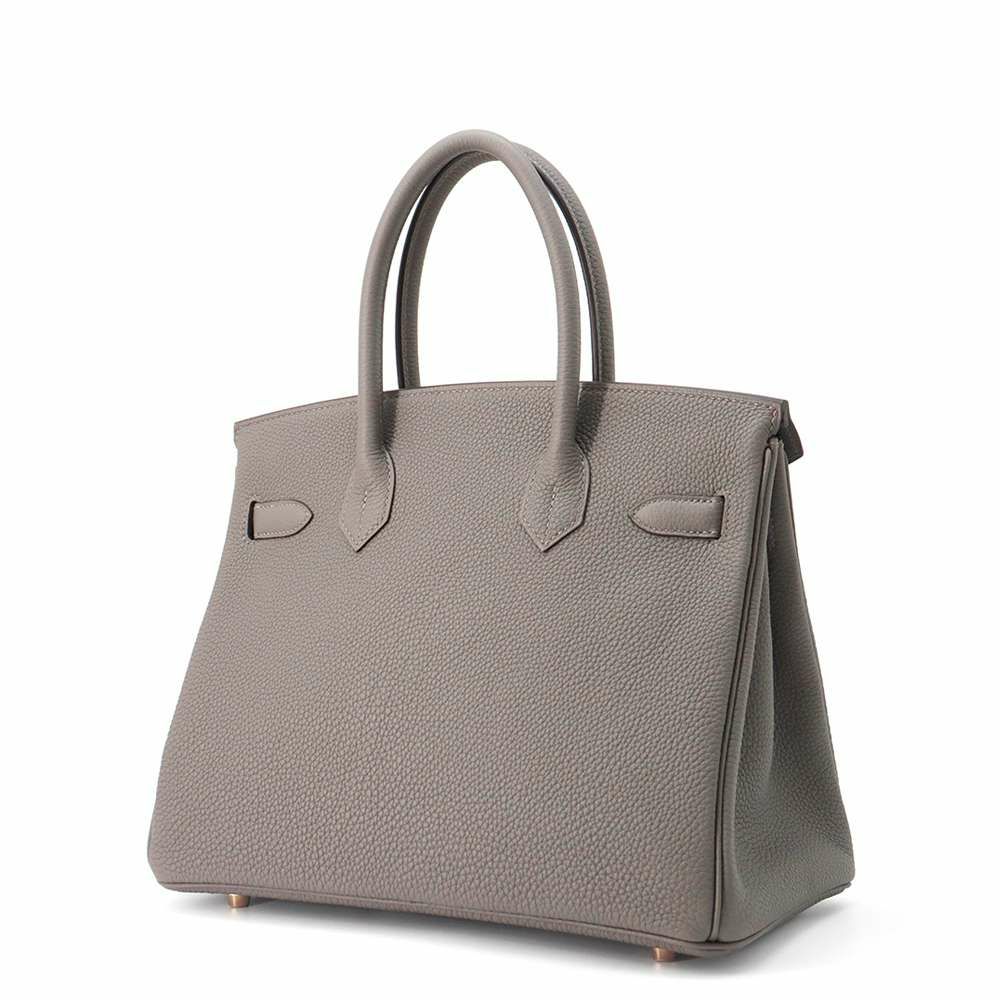 エルメス バーキン30 グリメイヤー/シャンパンゴールド金具 トゴ W刻印 HERMES Birkin ハンドバッグ