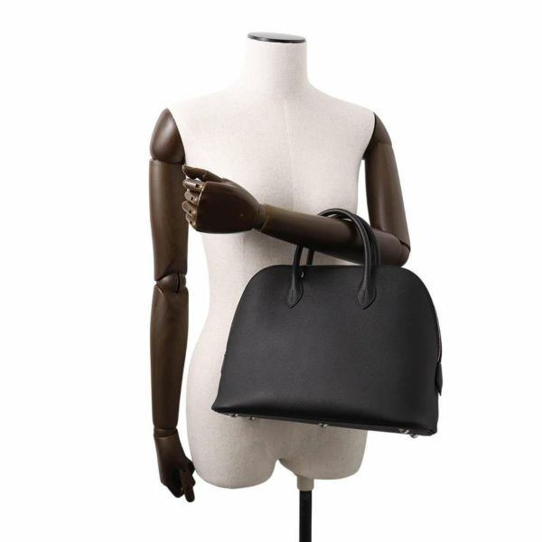 エルメス ハンドバッグ ボリード1923 30 ブラック/シルバー金具 エプソン B刻印 2wayショルダー 黒