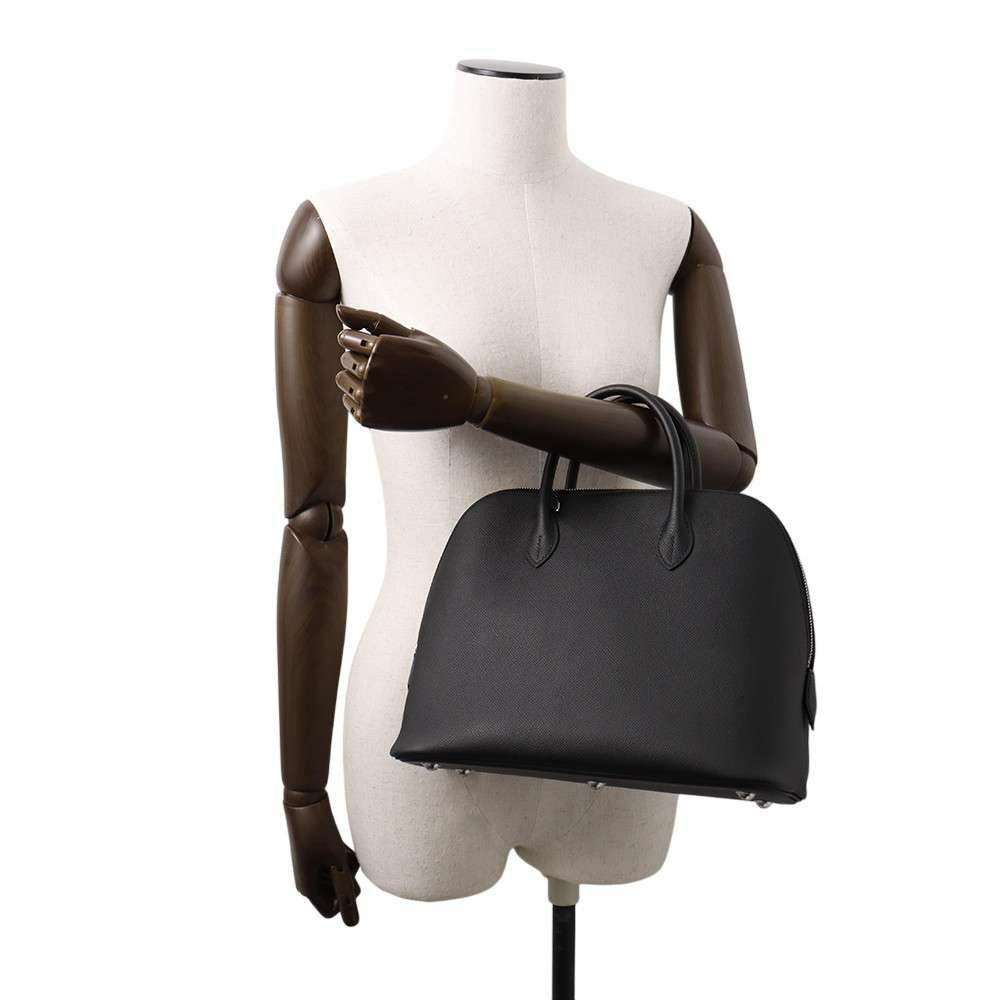 エルメス ハンドバッグ ボリード1923 30 ブラック/シルバー金具 エプソン B刻印 2wayショルダー 黒