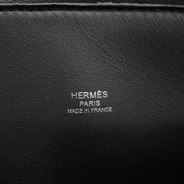 エルメス ハンドバッグ ボリード1923 30 ブラック/シルバー金具 エプソン B刻印 2wayショルダー 黒
