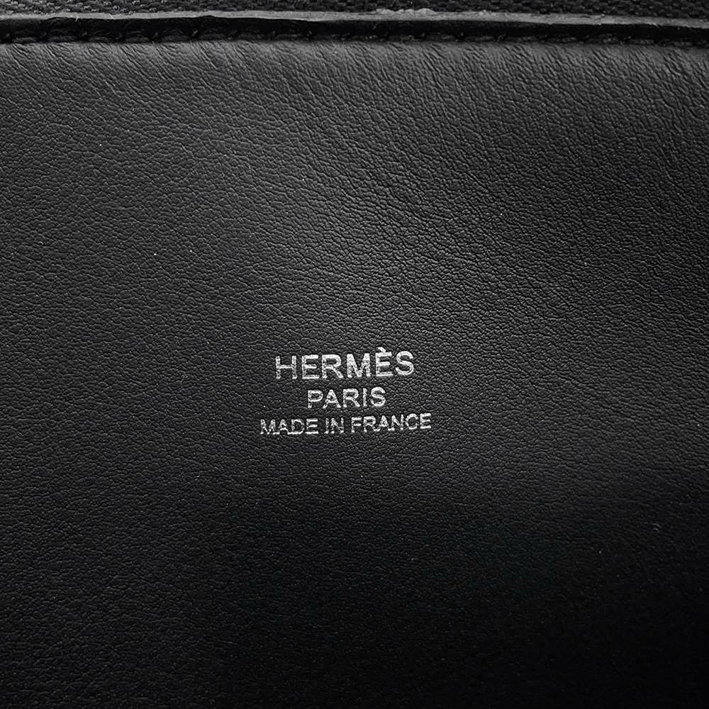 エルメス ハンドバッグ ボリード1923 30 ブラック/シルバー金具 エプソン B刻印 2wayショルダー 黒