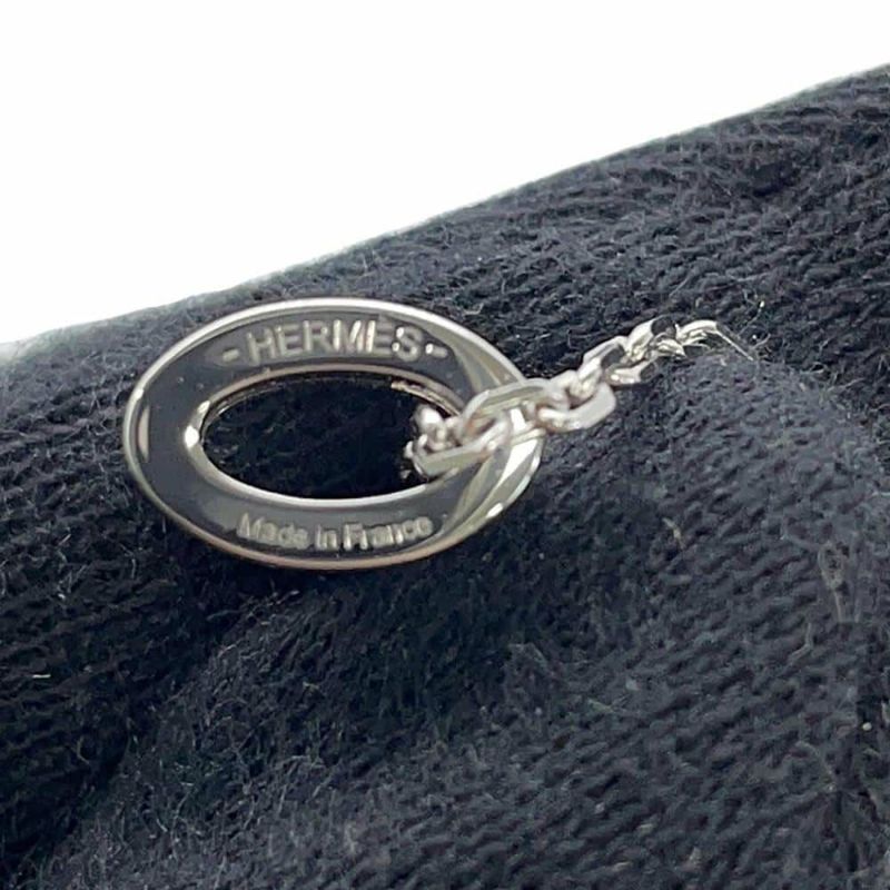 エルメス ネックレス ミニ・ポップアッシュ ブラック/シルバー金具 HERMES アクセサリー