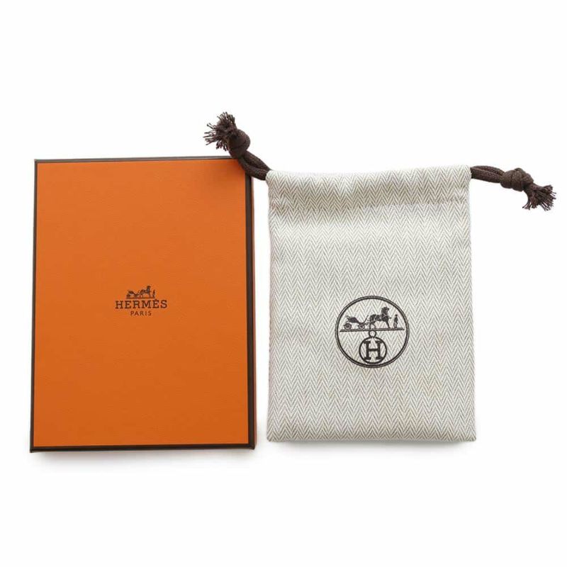 エルメス ネックレス ミニ・ポップアッシュ ブラック/シルバー金具 HERMES アクセサリー