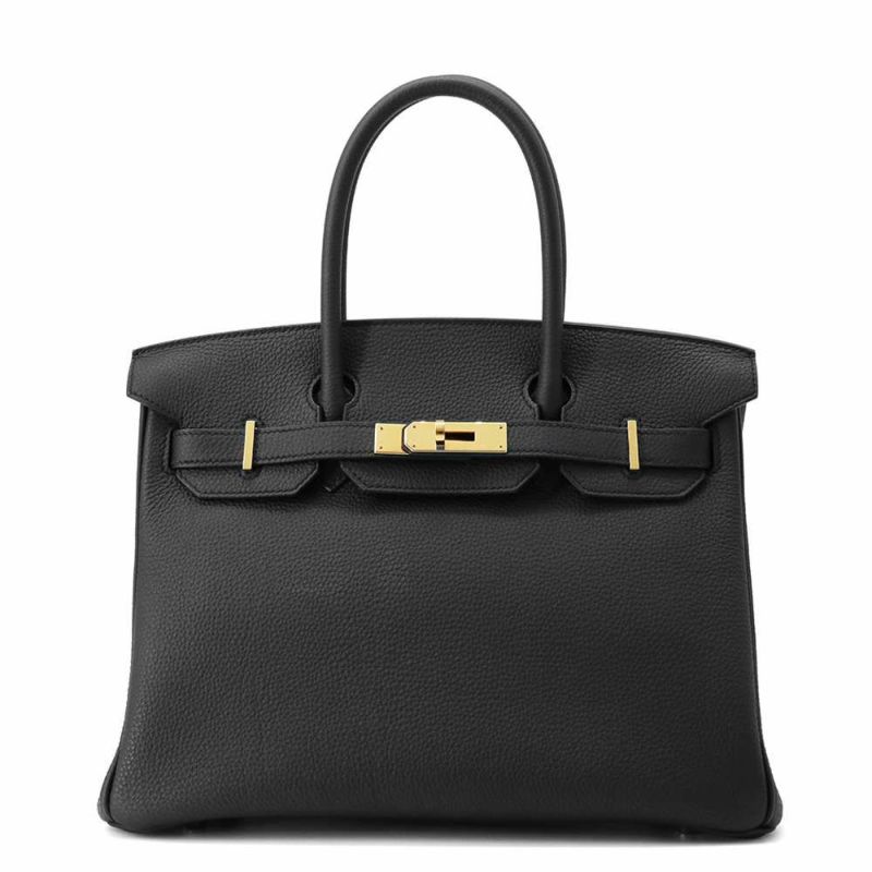 エルメス バーキン30 ブラック/ゴールド金具 トゴ A刻印 HERMES Birkin ハンドバッグ 黒