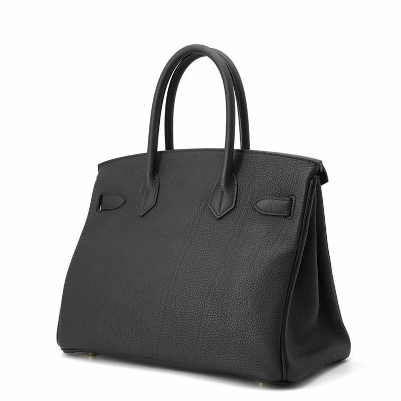 エルメス バーキン30 ブラック/ゴールド金具 トゴ A刻印 HERMES Birkin ハンドバッグ 黒