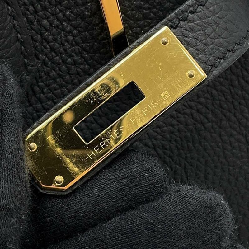 エルメス バーキン30 ブラック/ゴールド金具 トゴ A刻印 HERMES Birkin ハンドバッグ 黒