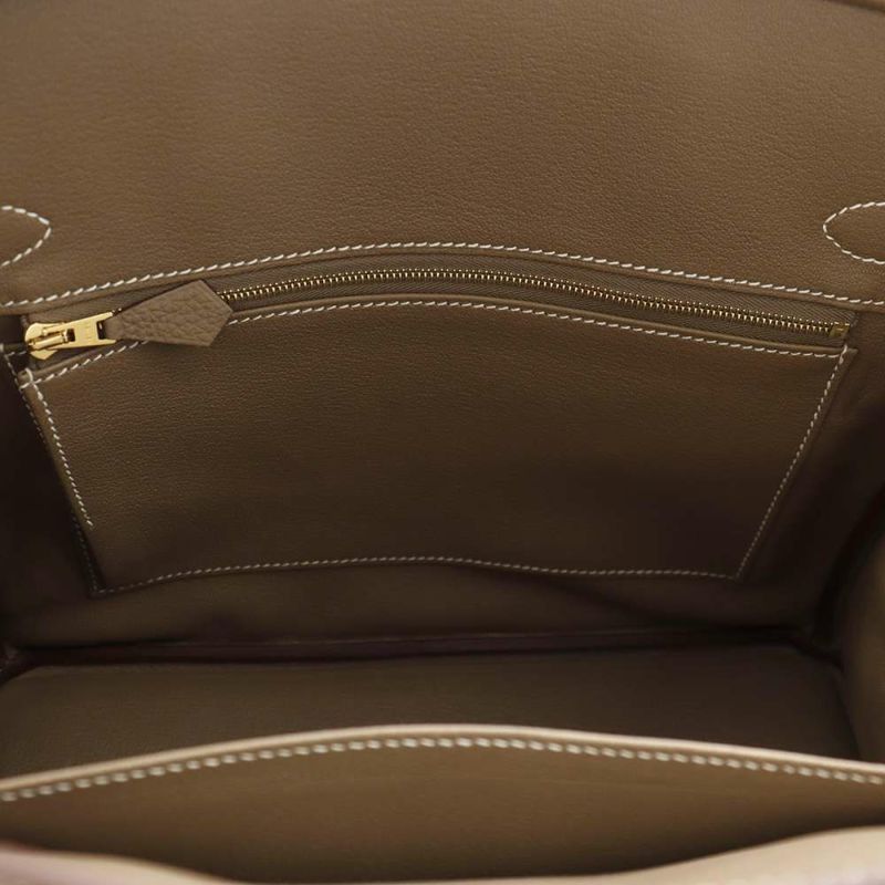 エルメス バーキン30 エトゥープ/ゴールド金具 トゴ W刻印 HERMES Birkin ハンドバッグ