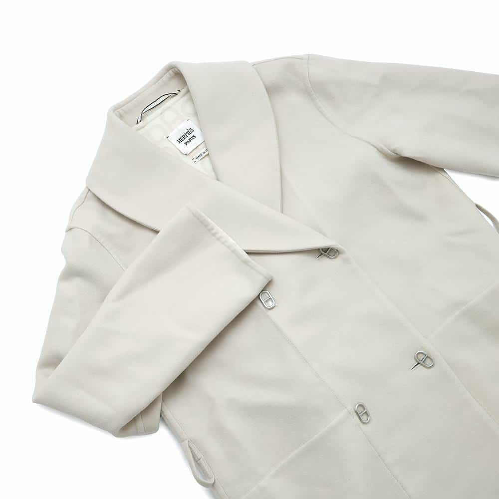 エルメス コート シェーヌダンクル ウール レディースサイズ36 HERMES アパレル アウター