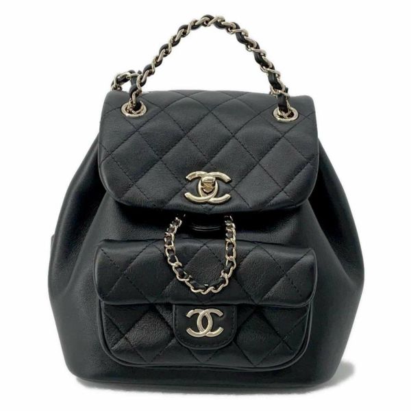 シャネル リュック マトラッセ ココマーク ラムスキン AS2908 CHANEL バッグ バックパック 黒